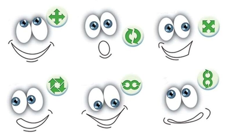 vaje za oči za obnovitev vida